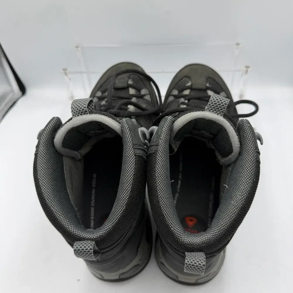 L.L.Bean Boots Mens Size 7.5M Black Nubuck Gore Tex Hiking Waterproof Ankle
